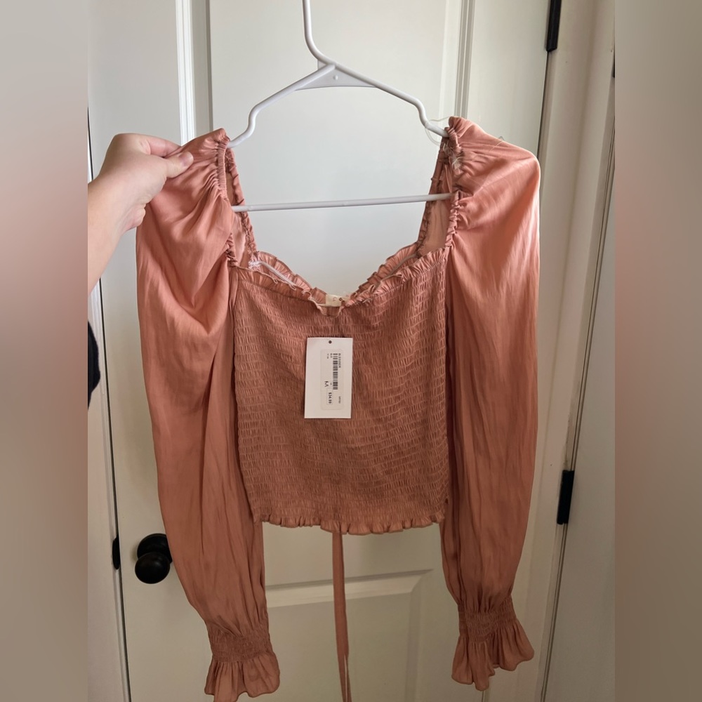 Blush pink blouse - NWT - size M